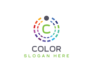 Rainbow Color Palette logo design