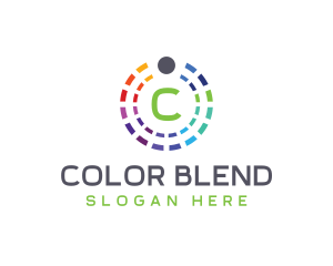 Rainbow Color Palette logo design