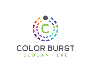 Rainbow Color Palette logo design