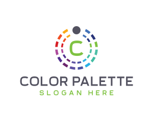 Rainbow Color Palette logo design