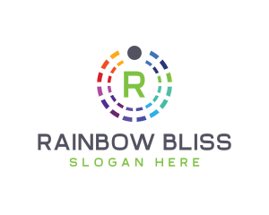 Rainbow Color Palette logo design