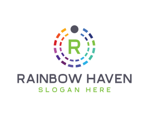 Rainbow Color Palette logo design