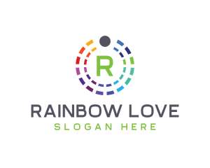 Rainbow Color Palette logo design