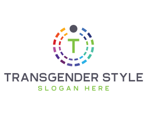 Transgender - Rainbow Color Palette logo design