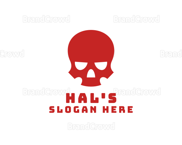 Angry Skull Head Logo