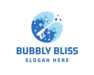 Pressure Washer Bubble logo design