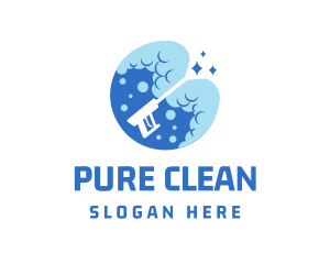 Pressure Washer Bubble logo design