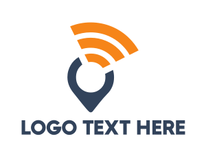 Location - Internet Wifi Locator logo design