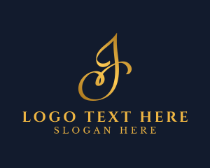 Wealth - Luxury Boutique Letter J logo design