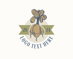 Homesteading - Organic Radish Produce logo design