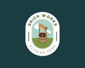 Brick Water Well logo design