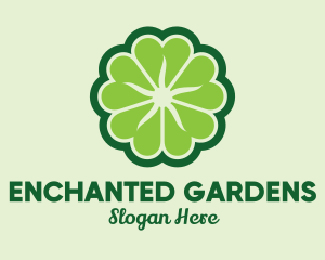 Shamrock Flower Pattern logo design