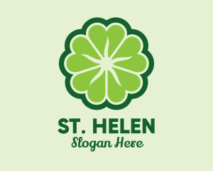 Shamrock Flower Pattern logo design