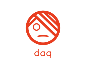 Eye - Orange Emo Face logo design