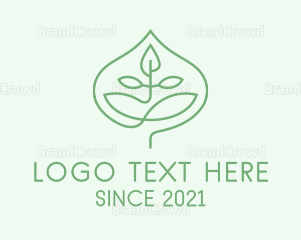 Green Leaf Candle Logo