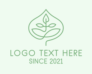 Candle - Green Leaf Candle logo design