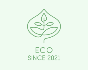Plant - Green Leaf Candle logo design