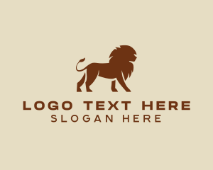 Premium - Lion Animal Company logo design