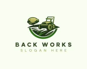 Lawn Mowing Landscape logo design