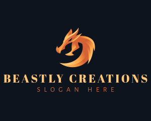 Monster - Dragon Monster Gaming logo design