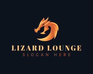 Lizard - Dragon Monster Gaming logo design
