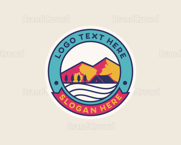 Mountain Outdoor Camping Logo