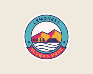 Mountain Outdoor Camping Logo