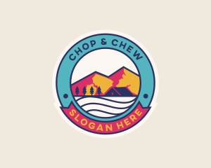 Mountain Outdoor Camping Logo