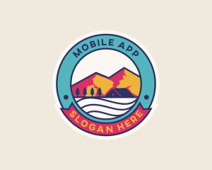 Mountain Outdoor Camping Logo