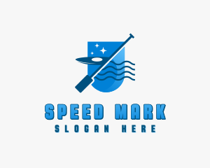 Paddleboarding Beach Watersports logo design