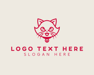 Scary Halloween Cat  Logo