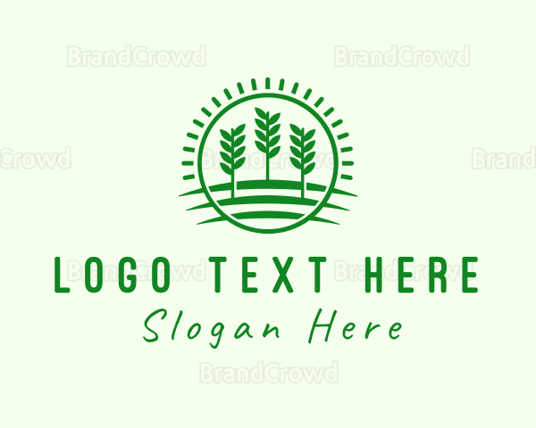 Agriculture Farm Field Logo