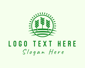 Rice - Agriculture Farm Field logo design