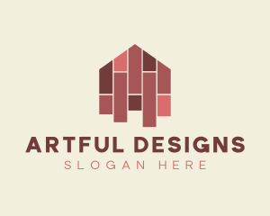 House Tiles Flooring  logo design