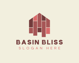 House Tiles Flooring  logo design