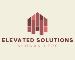 House Tiles Flooring  logo design