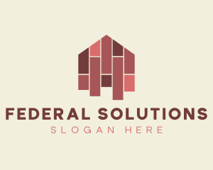 House Tiles Flooring  logo design