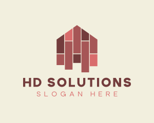 House Tiles Flooring  logo design