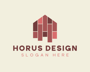 House Tiles Flooring  logo design