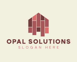 House Tiles Flooring  logo design