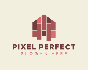 House Tiles Flooring  logo design