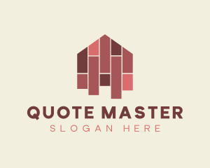 House Tiles Flooring  logo design