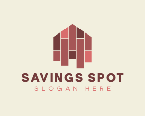 House Tiles Flooring  logo design