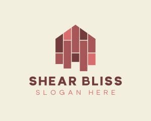 House Tiles Flooring  logo design