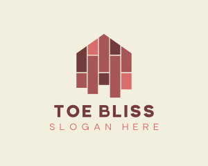 House Tiles Flooring  logo design