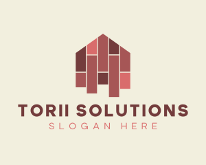 House Tiles Flooring  logo design