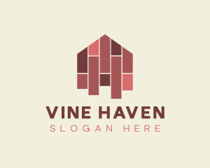 House Tiles Flooring  logo design