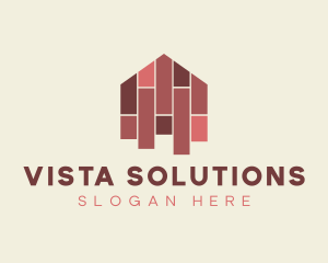 House Tiles Flooring  logo design