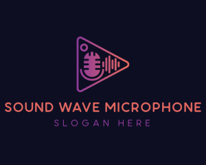 Radio Microphone Sound logo design