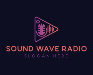Radio Station - Radio Microphone Sound logo design
